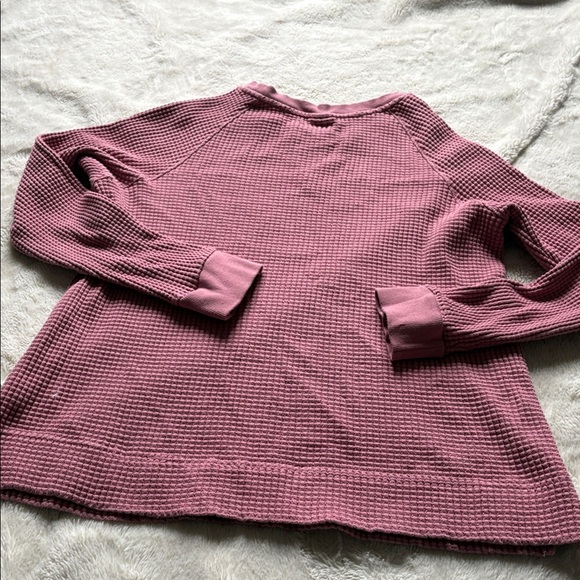 39 The North Face Waffle Knit Long Sleeve Size XL | Soft Pink | Cozy | Cotton - Picture 6 of 6